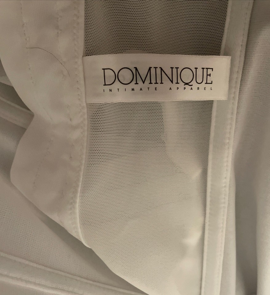 Dominique Intimate Apparel Bustier Corset Top White 38C Shapewear Waist