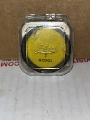 Leica Chrome Filter 2 yellow threaded rim for Summitar 1 by E. Leitz Wetzlar