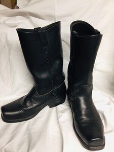 double h black boots