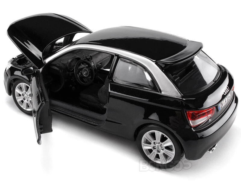 AUDI A1 124 Scale Diecast Model Toy Car Miniature Black, audi a1