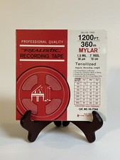 Realistic 7”reel To Reel Recording Tape,1200 Ft Mylar-1.5mil,type 102-12,44-736a