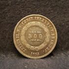 1855 Brazil silver 500 reis, Pedro Ii, decent coin, Km-464