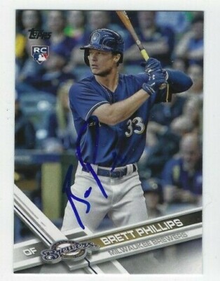 Brett Phillips Autographed 2017 Topps Update Signed Baseball Card #US96 Rookie