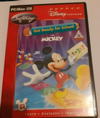 Disney Learning Get Ready For School With Mickey Alter 4-6 (PC) Top Zustand 