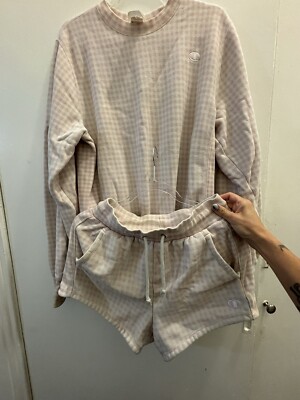 Champion HVN for Urban Outfitters Gingham Loungewear Set sz