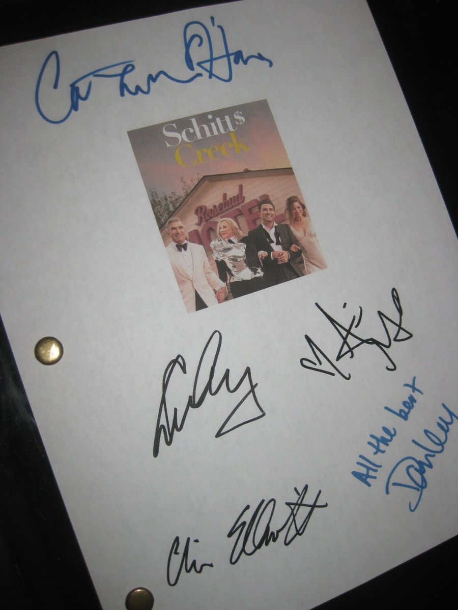 Schitt's Creek Signed TV Script X5 Eugene Levy Catherine O'Hara