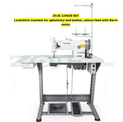 ZOJE ZJ0628 SET Lockstitch machine for upholstery and leather, unison feed DE !