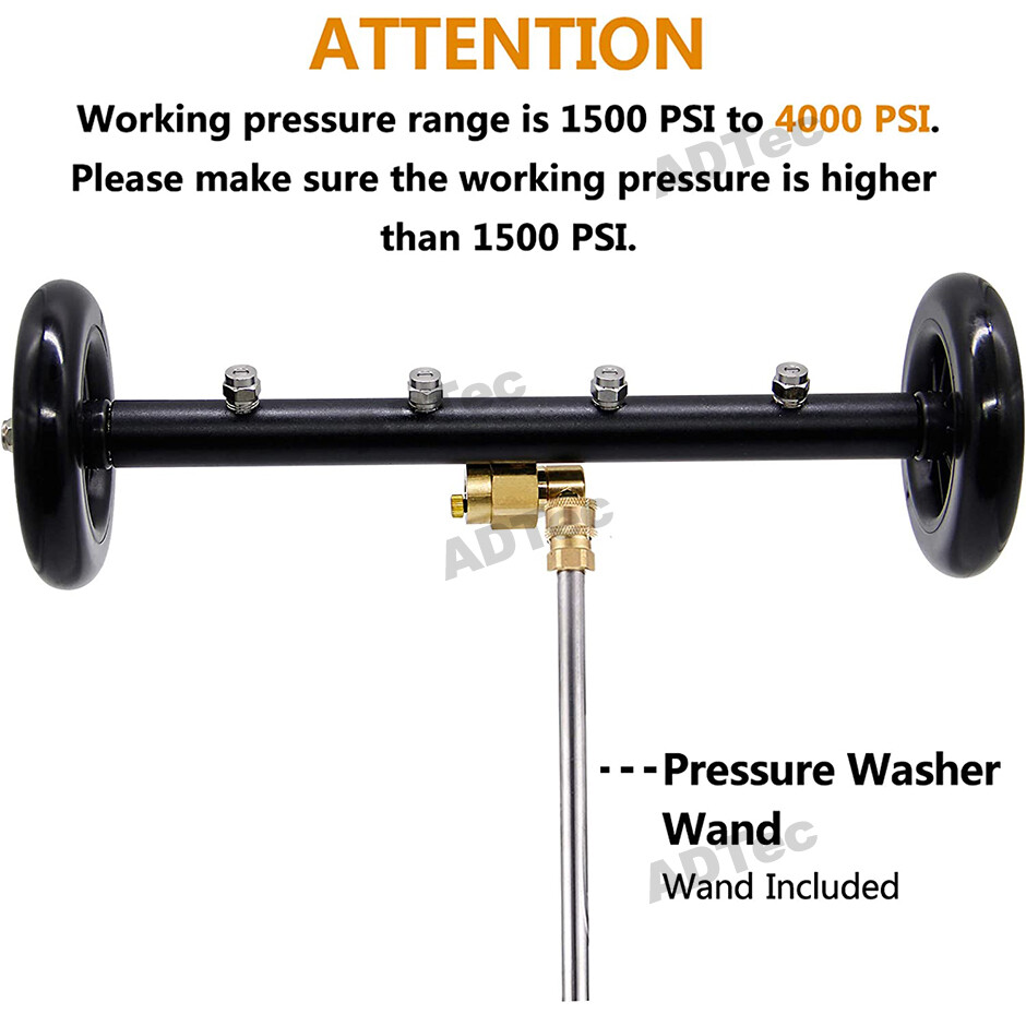 Under Car Pressure Washer Undercarriage Cleaner Underbody Wash Broom