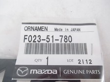 Genuine Oem Mazda F023-51-780 Rear Mazda Nameplate Emblem 1984-1985 Rx-7