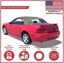 Convertible Soft Top Fits 1994-2004 Ford Mustang w/DOT Heated Glass Window Stone