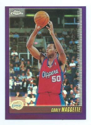 2000-01 Topps Chrome Refractor #122 Corey Maggette Basketball Card 