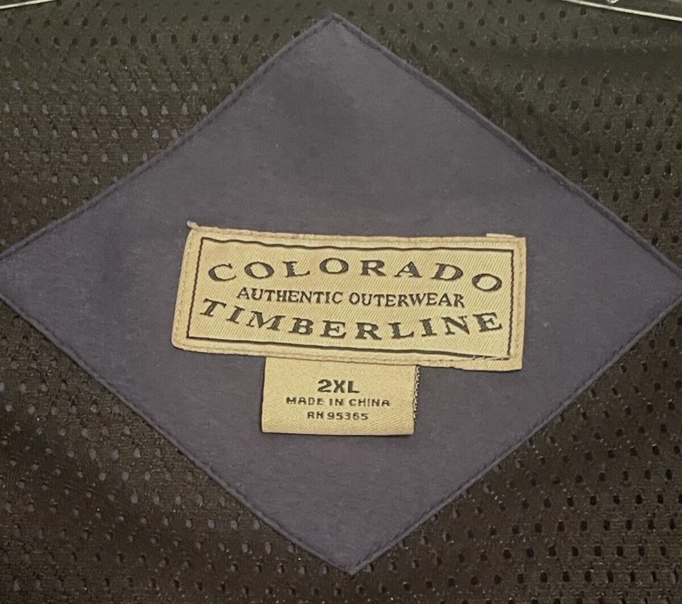 Chaqueta de bombardero Timberline Colorado auténtica de colección para hombre talla 2XL azul Foto 2 de 4