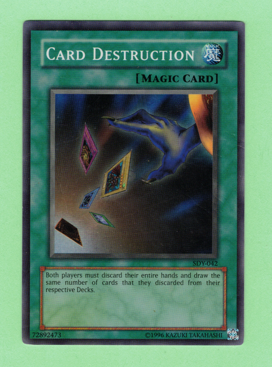 if this card is discarded yugioh Can someone explain to me in better detail how works? Card Destruction | Yu-Gi-Oh! Wiki