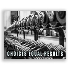 Workout Motivational Poster Art Print Weightlifting Quote Home Gym Wall Decor