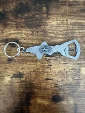 DOGFISH HEAD CRAFT BREWED ALES Metal Keychain Keyring Bottle Opener Beer Shark