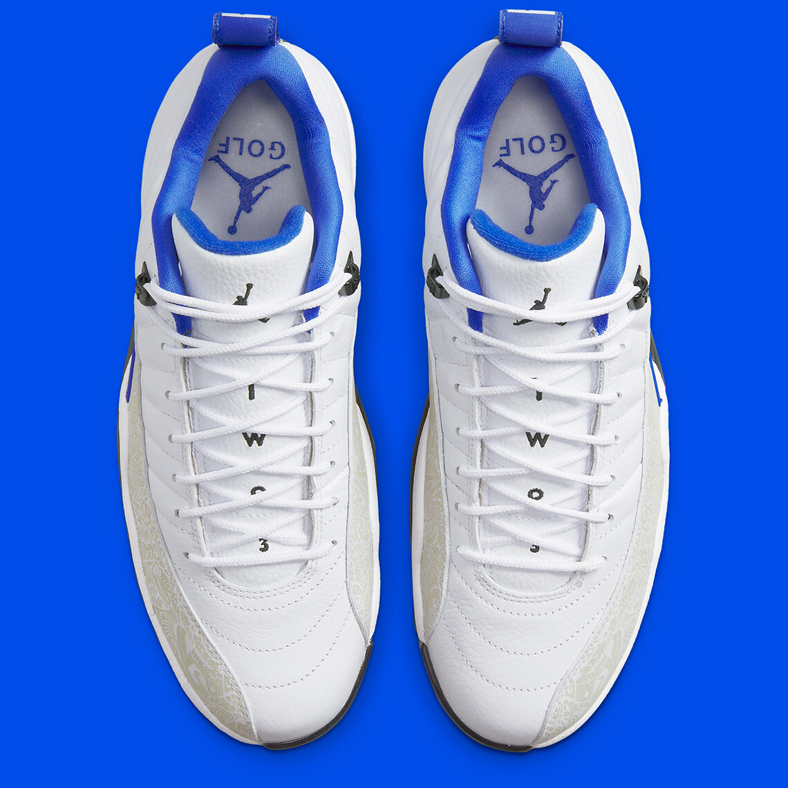Nike Air Jordan 12 G Golf NRG P22 Laser White Game Royal Nike Air Jordan 12 G Golf NRG P22 Laser White Game Royal