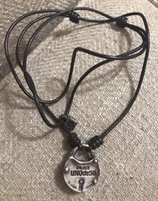 Rare Vintage UNLOCK UNOde50 Adjustable Leather Necklace