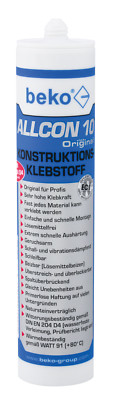 Allcon 10  Konstruktionsklebstoff 310 ml + 1 Paar Einweghandschuhe Gratis