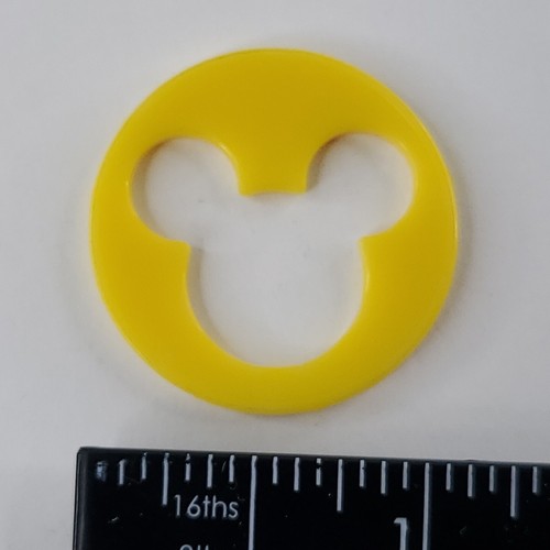 Wonderful World Disney Trivia Board Game Replacement Parts Pieces Lot 4 Yellow - Picture 2 of 4