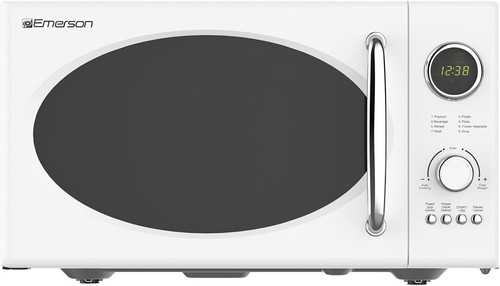 Retro Compact Countertop 800W Microwave Oven with 1,000W Grill Function, LED ... - Picture 3 of 10