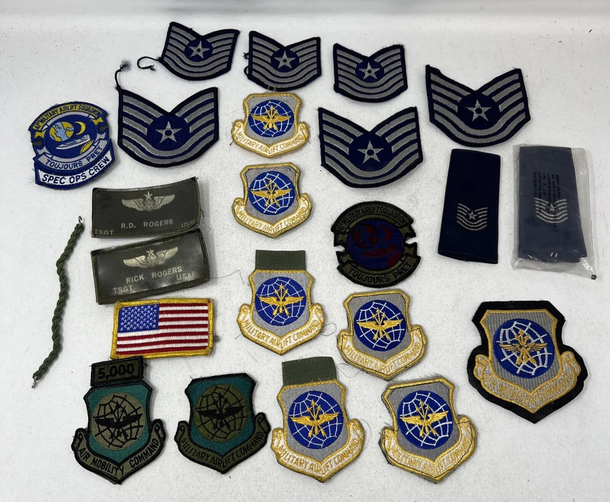 22 VTG USAF Patches, Military Airlift Command, 3 Shoulder