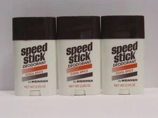 Speed Stick Deodorant The Wide Stick Cool Spice by Mennen Lot of 3 x 2.25 oz 