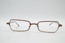 Vintage la Eyeworks FREELY 553 Titanium Bronze Square Glasses Frame NOS