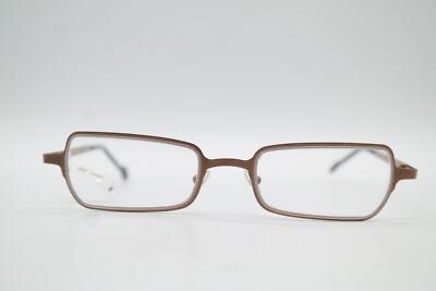 Vintage la Eyeworks FREELY 553 Titanium Bronze Eckig Brille Brillengestell NOS