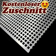Lochblech Edelstahl geschliffen QG5-8 1,5mm Kostenloser Zuschnitt & Versand Neu