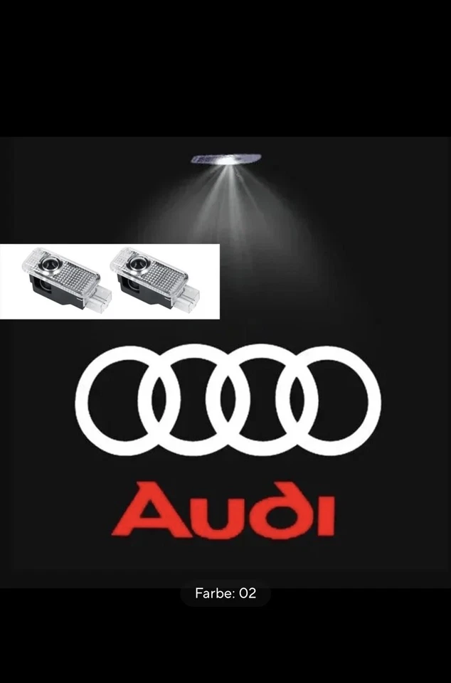 2x Autotür Willkommens licht Für Audi A1 A3 8P 8V A4 A5 A6 A7 A8 Q3 Q5 Q7 Q8 ✅ - Bild 2 von 4