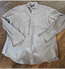 Polo ralph lauren plaid button down Regent Custome Fit Size Large 16 