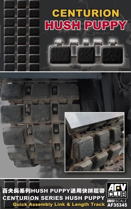 AFV Club 35345  1:35th Centurion Series Hush Puppy Quick Assembly Link & Length