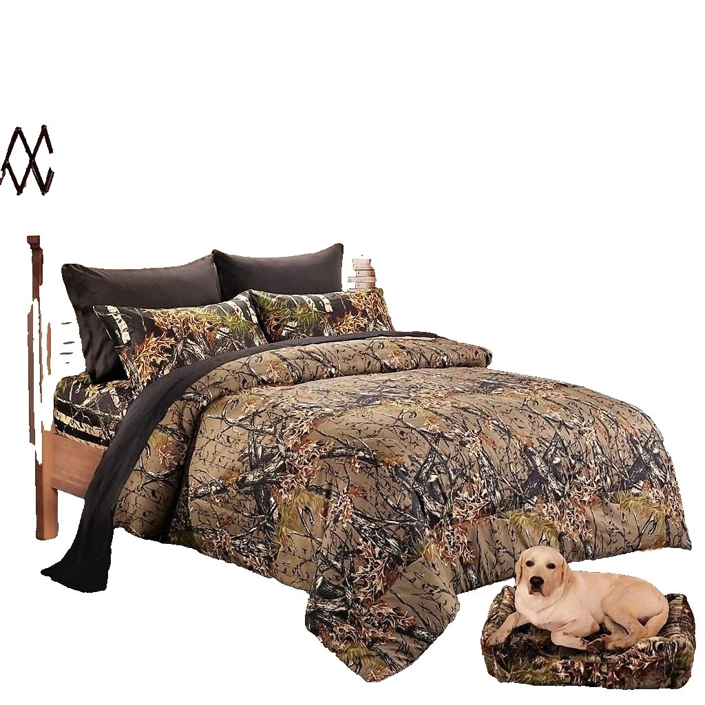 Ropa de Cama Marrón Camuflaje