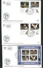Israel 1987 Biblical Birds of Prey Set + Sheet Across 3 First Day Covers - Owls