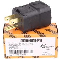 Extension Cord - 15 Amp 125 Volt NEMA 5-15P Cord End, 3 Prong Power Plug, Str...