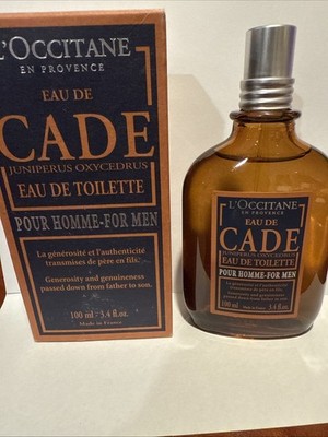 L'OCCITANE CADE MEN'S EAU DE TOILETTE WOODY & SPICY EDT 100 ML/3.4 FL OZ NIB