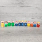 Vintage Fisher-Price Little People Wooden Figures Lot of 12 Assorted Colors