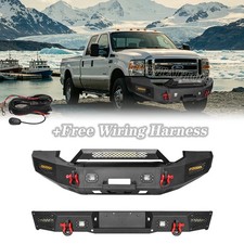 Front And Rear Bumper Wwinch Plate Lights Kit For 2005 2006 2007 Ford F250 F350