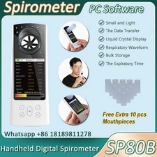 Bluetooth Digital Spirometer Handheld Lung Function Tester with PC Software