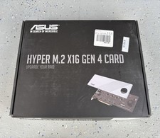Asus Hyper M.2 X16 Gen 4 Card Pcie 4.0/3.0 Supports Four Nvme M.2 Devices &