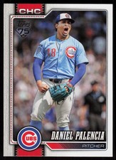 2026 Topps Series 1 Celebration Daniel Palencia #158 Chicago Cubs