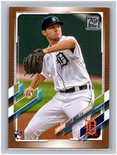 2021 Topps Casey Mize RC SN 0888/2021 Gold #321 Rookie Card SP Parallel Tigers
