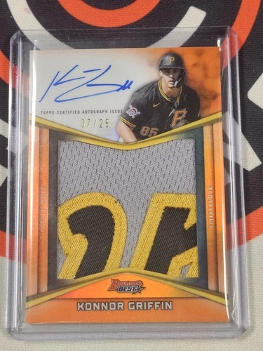 2025 Bowman's Best Konnor Griffin Prospect Patch Auto Orange Refractor #/25