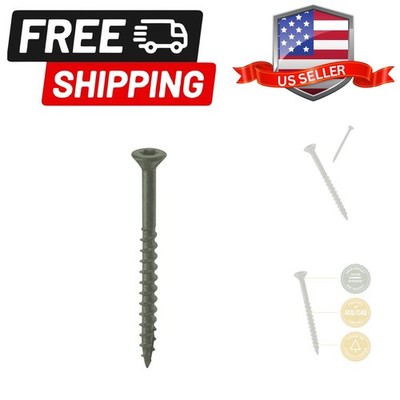 Screw, 3'', Torx Head, Green, 250 Count