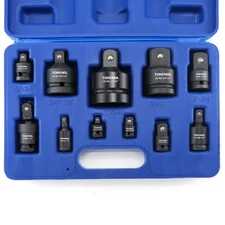 11pcs Impact Adapter and Reducer Set and Universal Joint Swivel Socket Adapte...