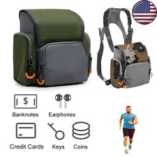 Binocular Harness Case Bino Chest Pack with Magnetic Closure and Rain Cover