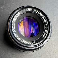 Pentax SMC Pentax-M 50mm f/2 Manual Focus Lens Pentax K Mount