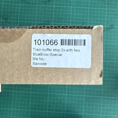 BlueBrixx Special 101066 Train Buffer stop / Zug Prellbock, Neu OVP