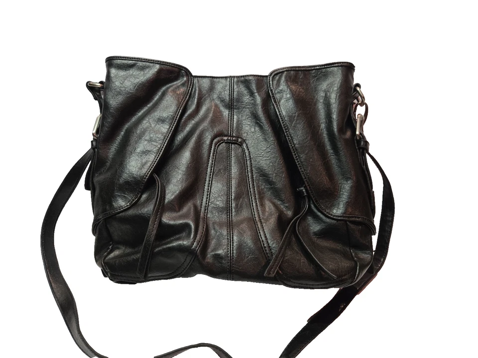 Bolso de Mano/Cartera de Hombro/Bolso de Mano Vcouture by Kooba Negro Imitación Cuero Boho Ajustable Foto 4 de 4