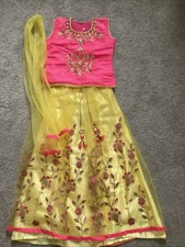 New Readymade kids girls lehenga choli party wear Size 7-8 Years